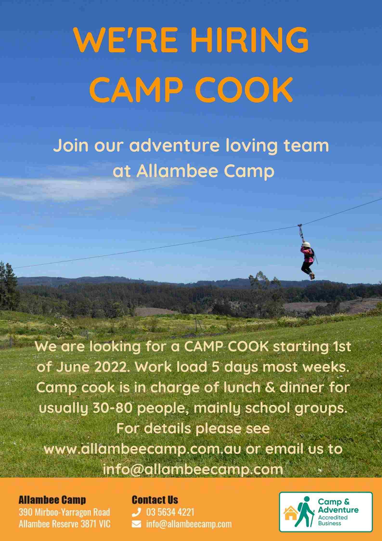 jobs-camp-cook-allambee-camp